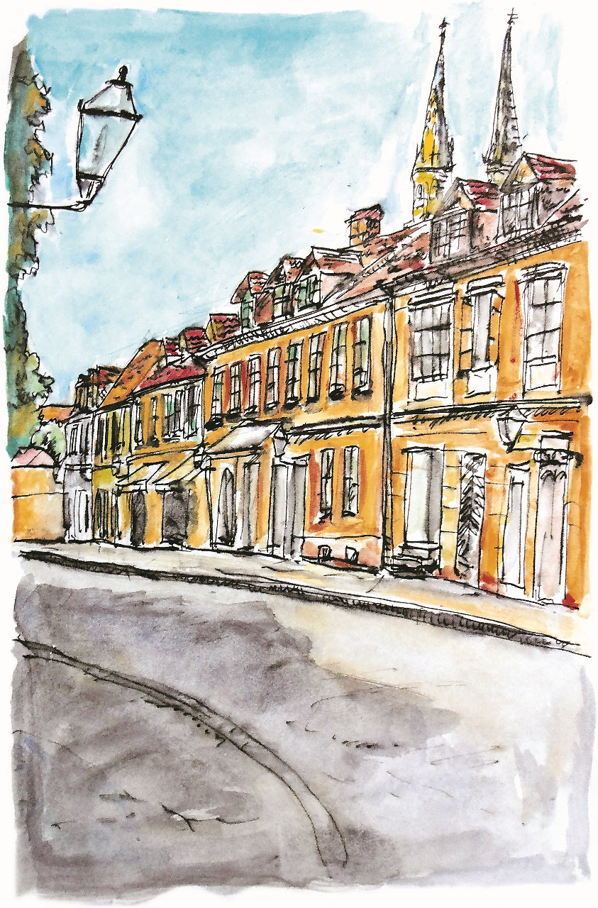 109. Vedran Žanko, "Die alte Vlaška Strasse", 59x40 cm