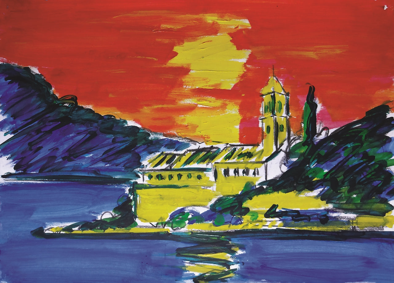 11. Branimir Čilić, "Die Insel Lopud", 40x55,5 cm