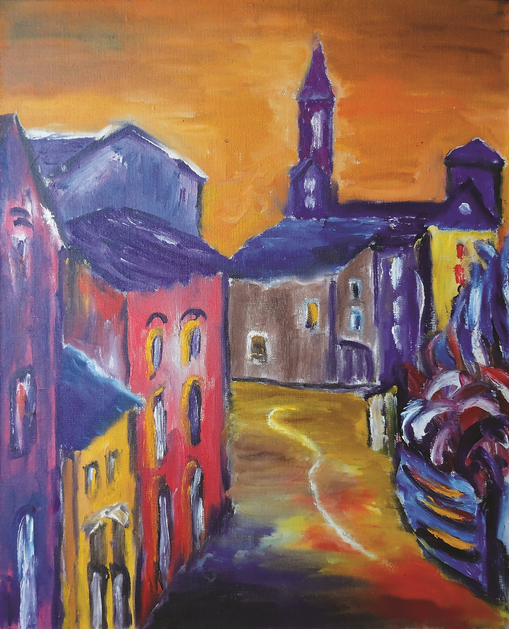 121. Katarina Došilović, "Ulica", 49,5x40 cm