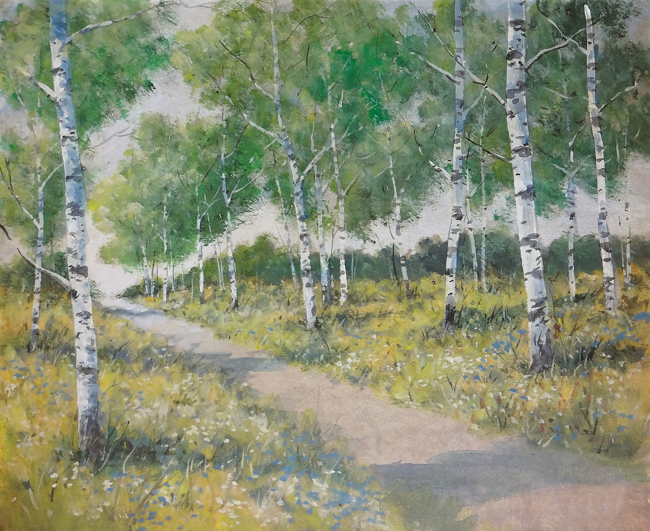 122. Mladen Legin, "Breze", 40x49 cm