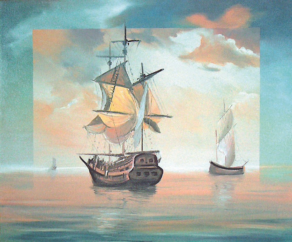 123. Nenad Marasović, "Sailboats", 40x49 cm