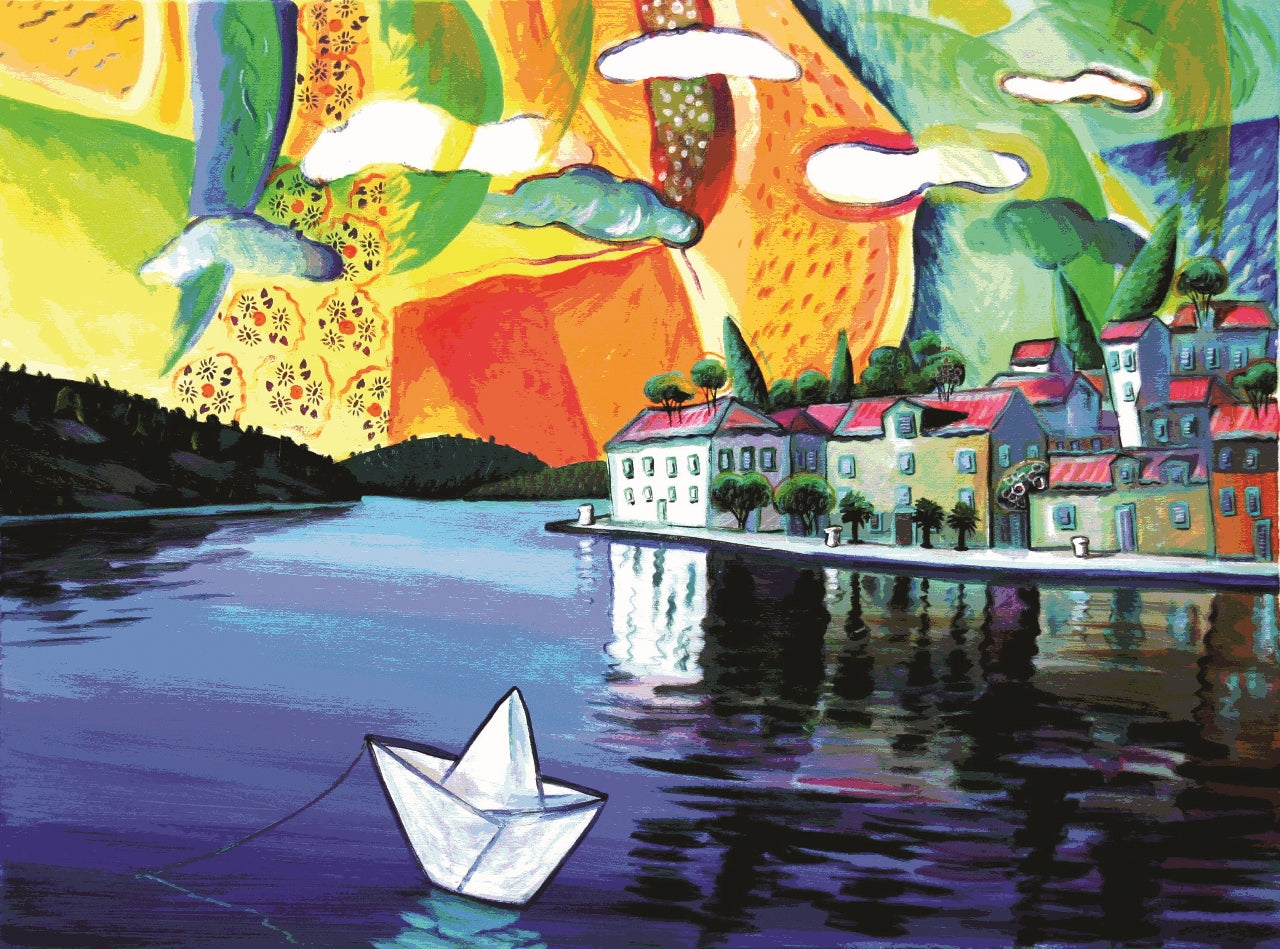 26. Nenad Marasović, „Brod od papira“, 40x54 cm