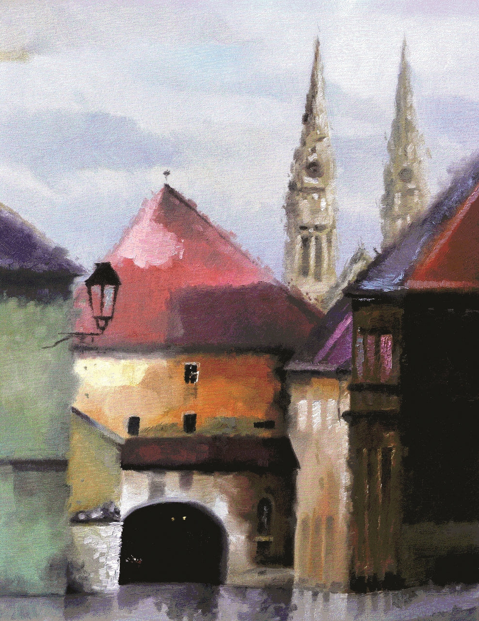 49. Nenad Marasović, "Das Steintor", 51,5x40 cm