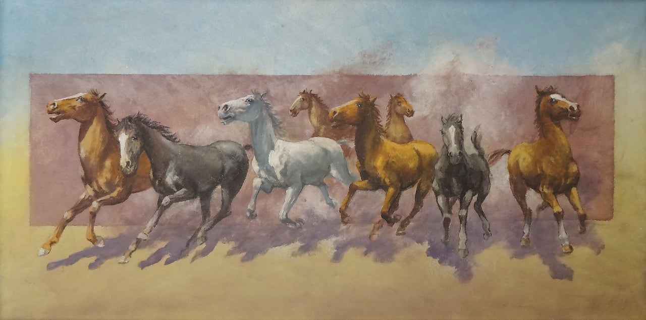 54. Mladen Legin, "Im Gallop", 31,5x63,5 cm