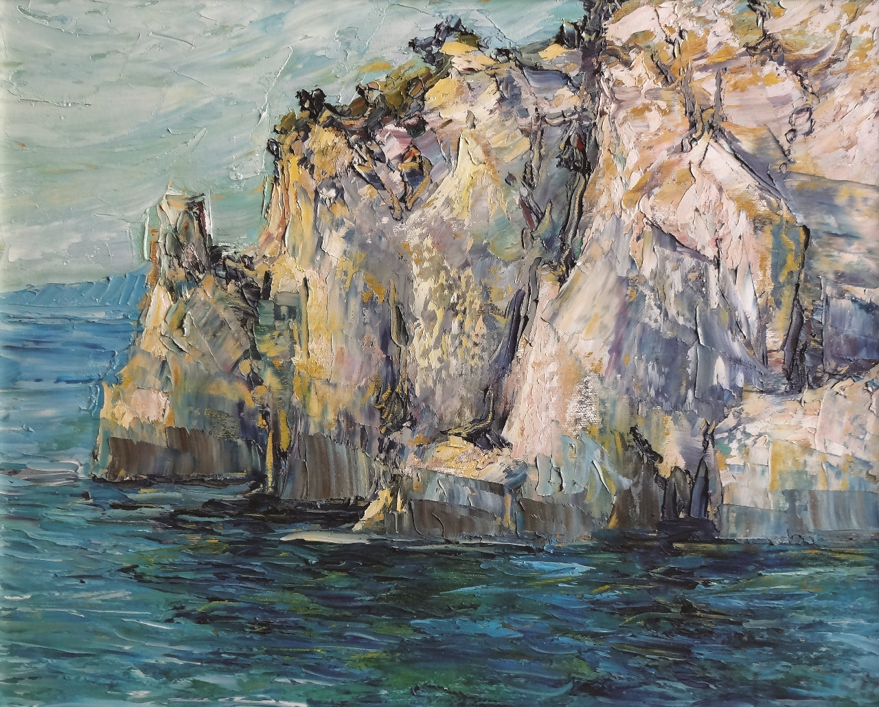 55. Blaženka Zvonković, "Der Fels", 40x49,5 cm