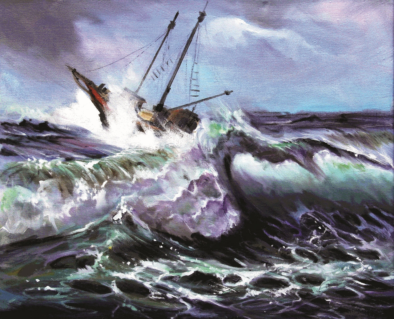 88. Nenad Marasović, "Im Gewitter", 40x49,5 cm