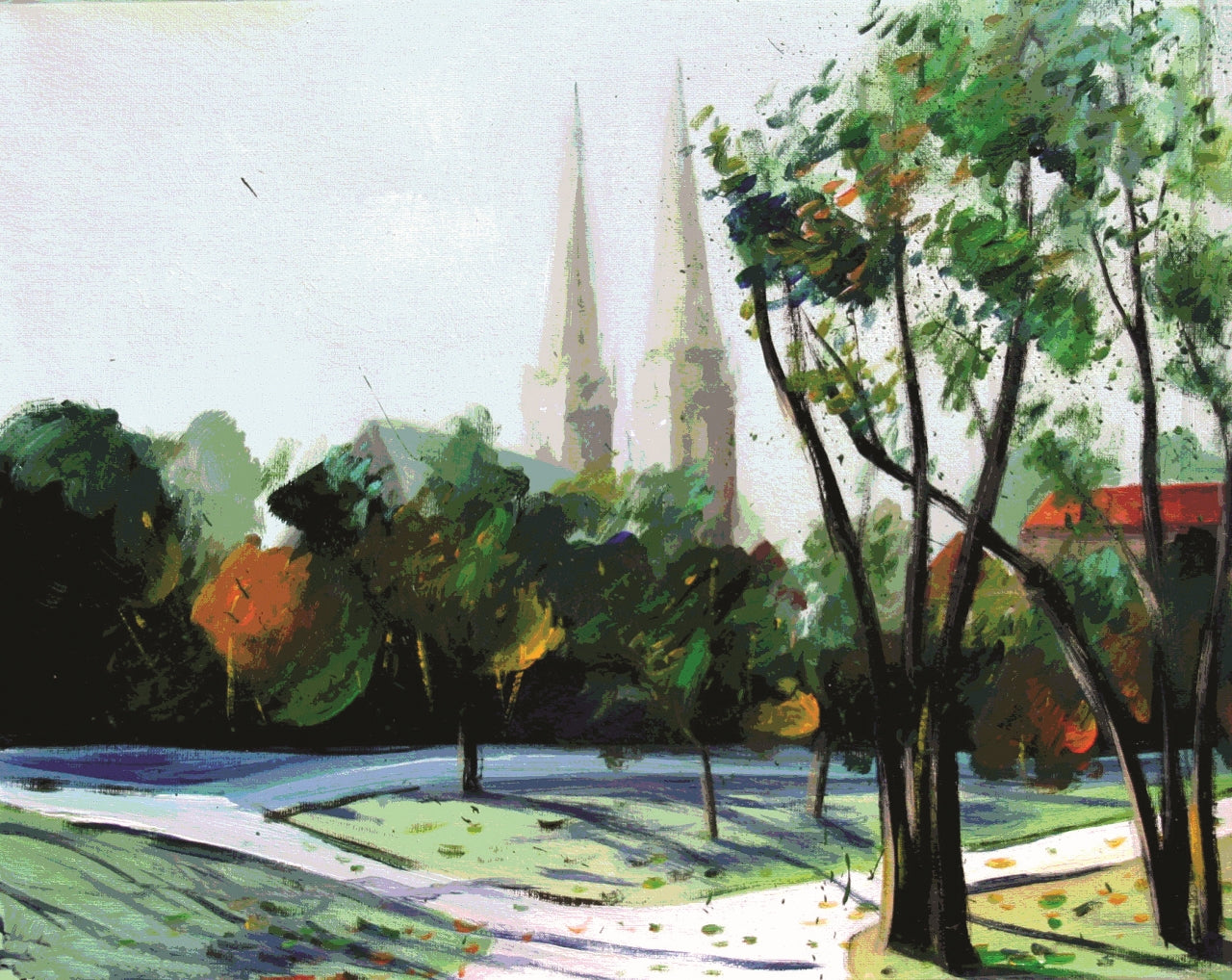 93. Nenad Marasović, "Pogled sa Ribnjaka", 40x50cm