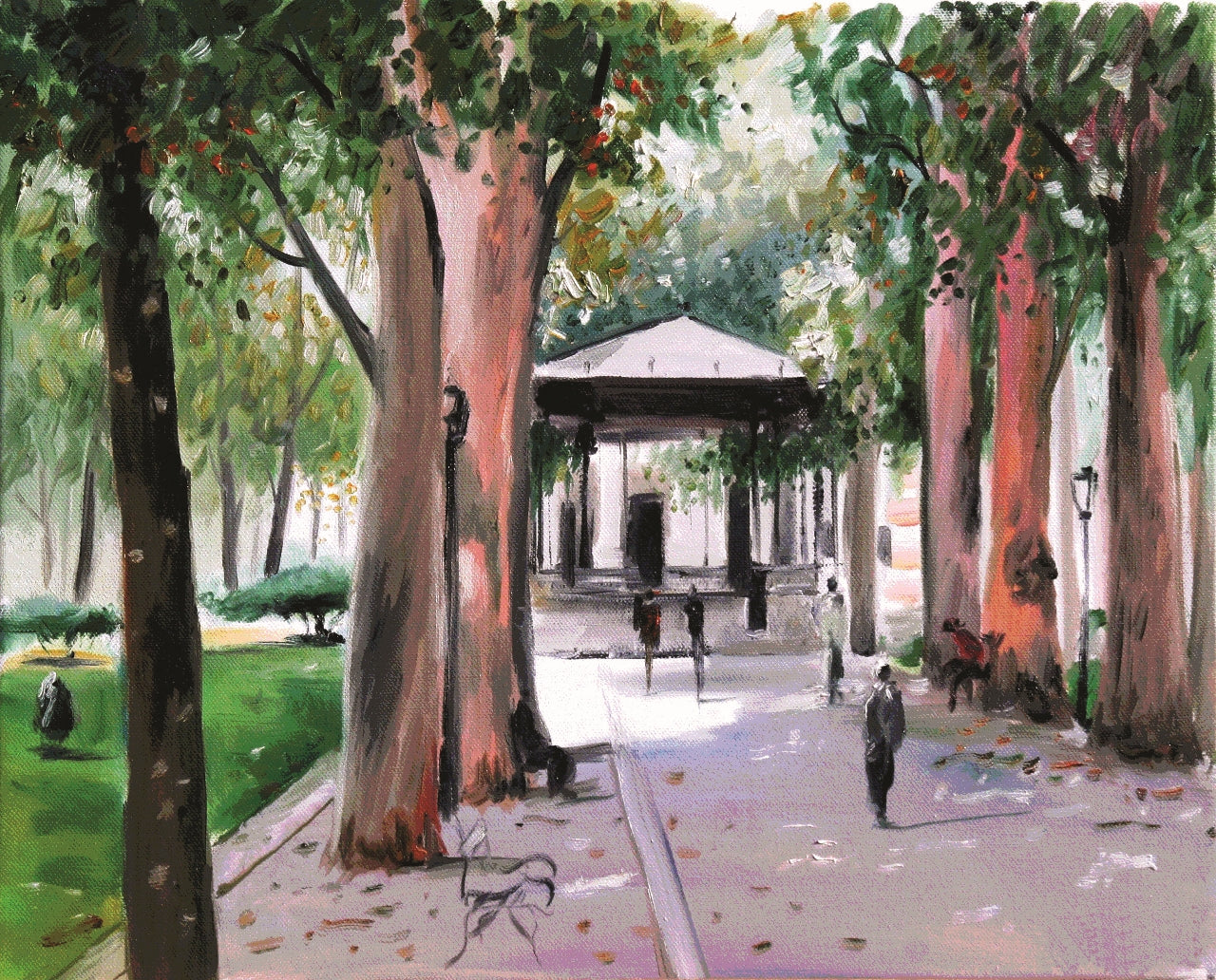 96. Nenad Marasović, "Zrinjevac", 40x49,5 cm