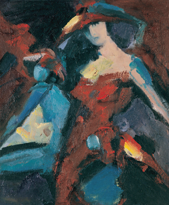 106. Koraljka Beker, "Spaziergang am Vorabend", 49x40 cm