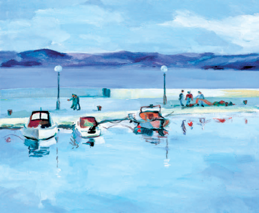 102. Helena Ramljak, "Harbor", 40x48 cm