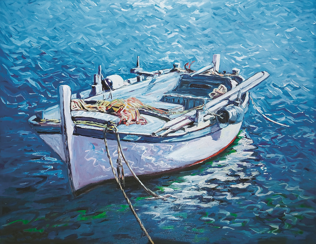 113. Ivan Vlašić, "Barge", 40x51,5 cm