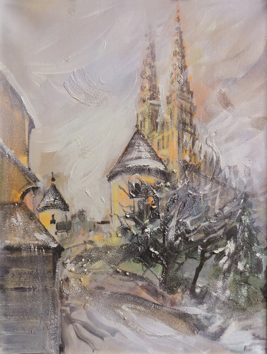 30. Zorica Turkalj, "The cathedral", 50x38 cm