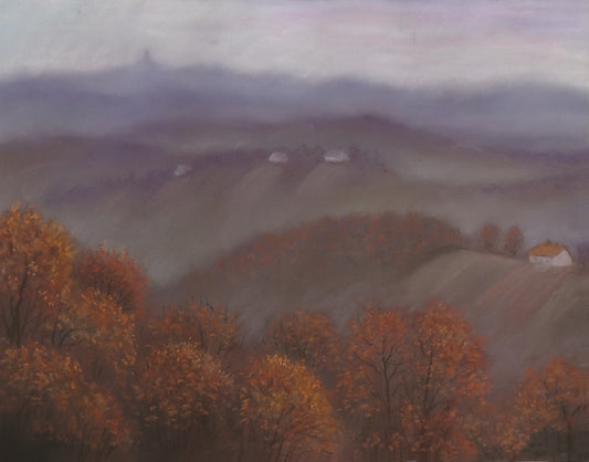 32. Josip Rubes, "Fall fog", 37,5x48,5 cm