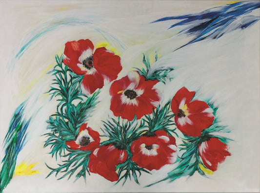 33. Marija Tomić, "Flowers", 38x51 cm