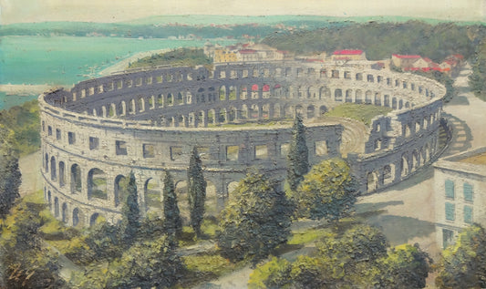 36. Mladen Legin, "Pula's arena", 36x60 cm