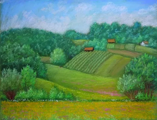 29. Ivica Zupković, „Čempresi“, 46x55 cm