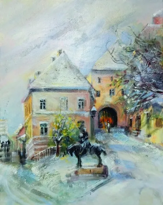 29. Ivica Zupković, „Čempresi“, 46x55 cm