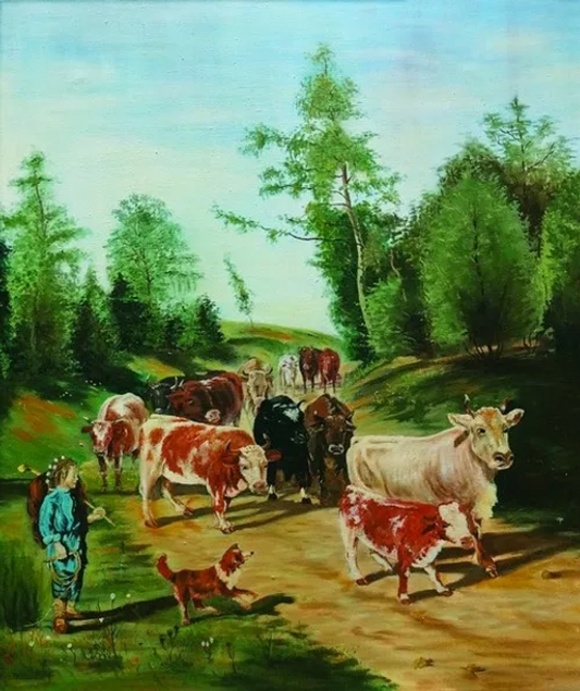 29. Ivica Zupković, „Čempresi“, 46x55 cm